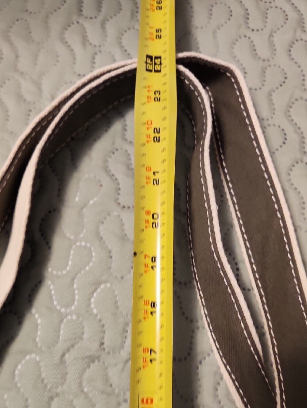 Lands' End Cream Canvas Tote with Brown Trim - Picture 6 of 11